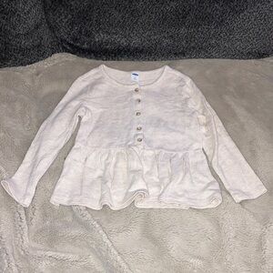 🎉4 for $20 Old Navy Long-Sleeve Sweater-Knit Peplum Top, Size 4T